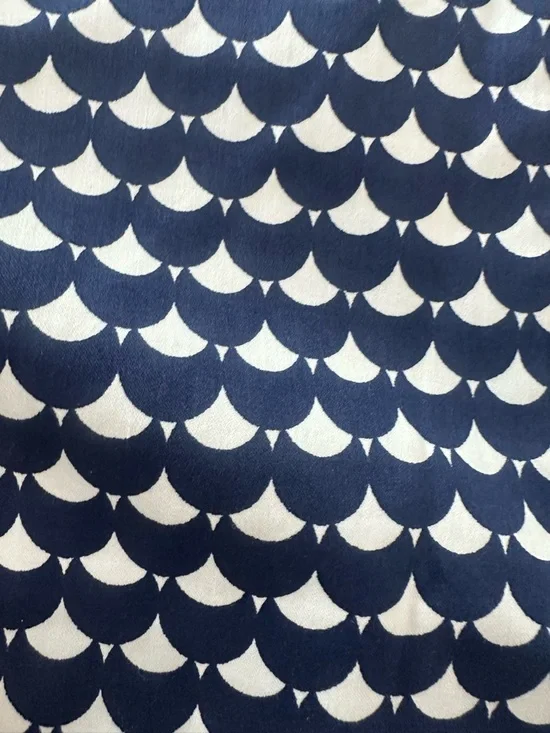 Boden Danby Flat Front Pull On Navy White Nautical Geometric Print Shorts - Picture 5 of 7